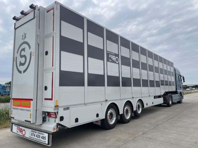Trailer ovino rampa extensible